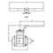 Ball valve Type: 7422 Steel Internal thread (BSPP) Class 300/600